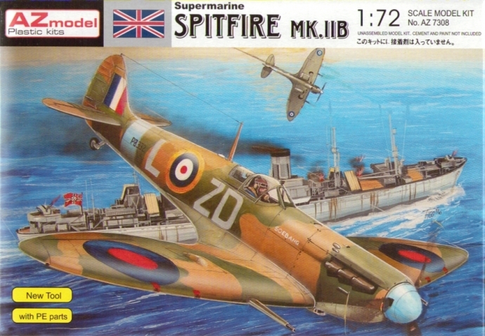 AZ Model: 1/72, AZ Model, Supermarine Spitfire Mk.IIb (OOP)